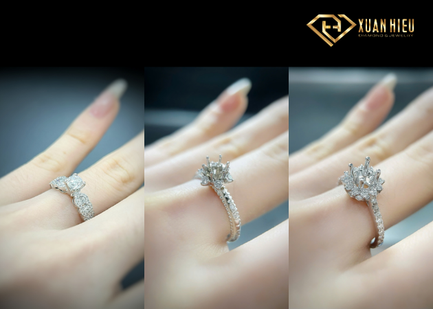 Top 3 mẫu vỏ nhẫn kim cương nữ đẹp 2025 – Xuân Hiếu Diamonds