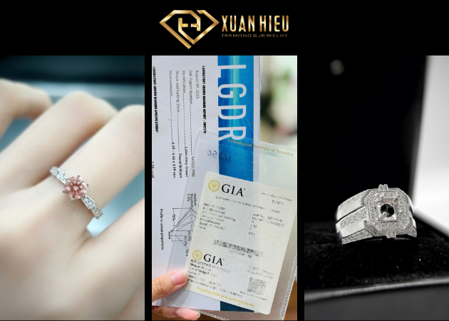 Sản phẩm từ kim cương nuôi cấy tại Xuân Hiếu Diamonds - Jewelry
