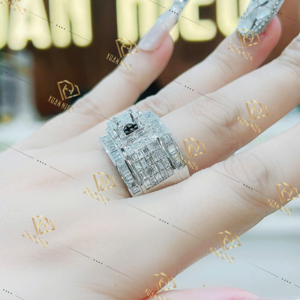 Nhẫn kim cương Nam 45 (CVD)