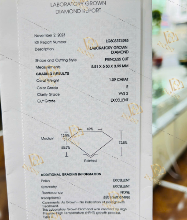 Kim Cương Nuôi Cấy Kiểm Định IGI (MSLIGI0016)