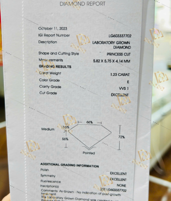 Kim Cương Nuôi Cấy Kiểm Định IGI (MSLIGI0017)