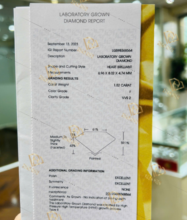 Kim Cương Nuôi Cấy Kiểm Định IGI (MSLIGI0023)