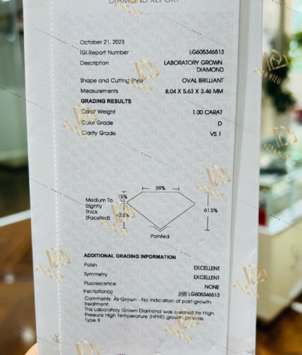 Kim Cương Nuôi Cấy Kiểm Định IGI (MSLIGI0029)