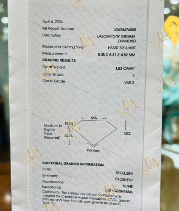 Kim Cương Nuôi Cấy Kiểm Định IGI (MSLIGI0030)