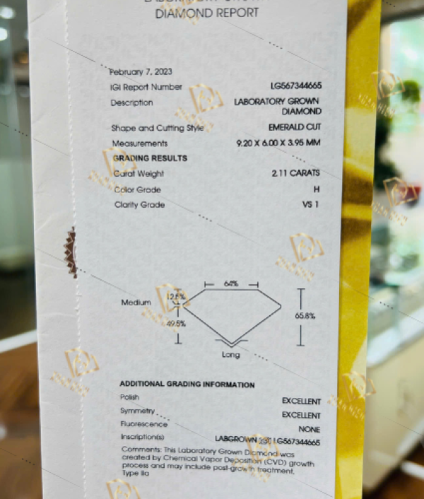 Kim Cương Nuôi Cấy Kiểm Định IGI (MSLIGI0038)