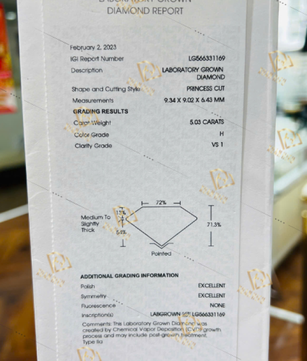 Kim Cương Nuôi Cấy Kiểm Định IGI (MSLIGI0039)