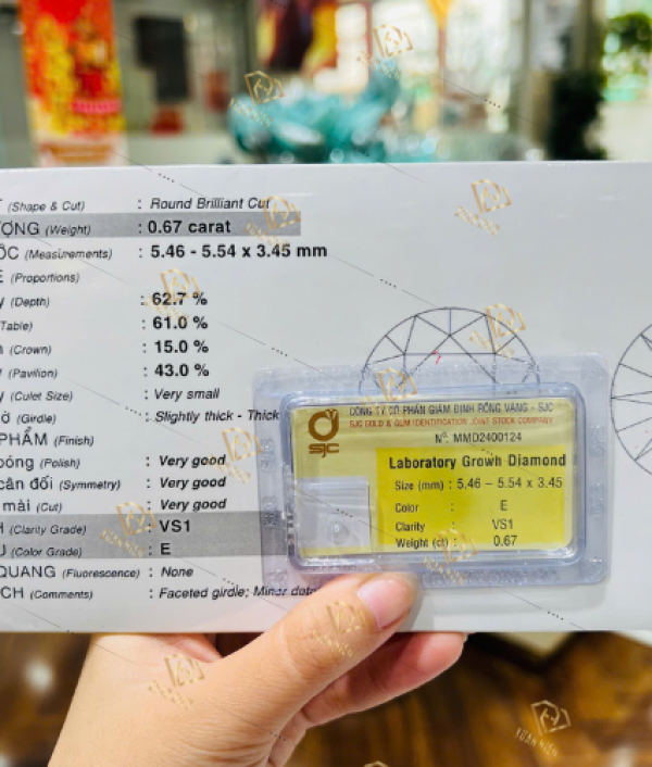 Kim Cương Nuôi Cấy Kiểm Định SJC (MSLSJC0007)